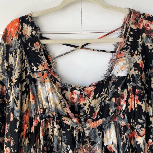 Free People Heart of Gold in Moonlight Mini Babydoll Dress Size S Boho Festival - Picture 5 of 11